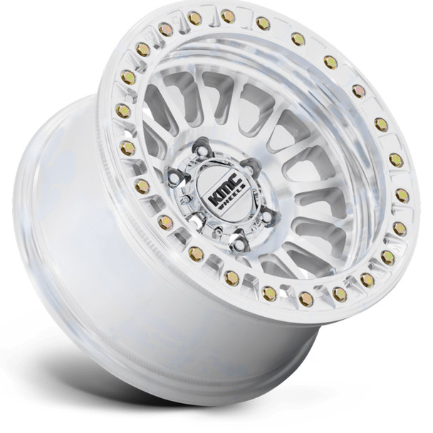 KMC Wheels Impact Beadlock KM239 Machined 17x9 -12mm Offset 6x139.7 (6x5.5)