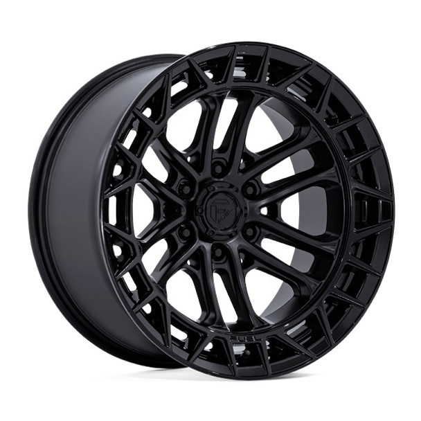 Fuel Offroad Wheels Celsius FC874 Matte Black with Gloss Black Lip 17x9 -12mm Offset 6x139.7 (6x5.5)