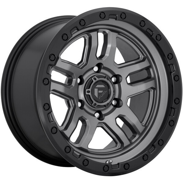 Fuel Offroad Wheels Ammo D701 Matte Gun Metal with Black Bead Ring 18x9 1mm Offset 6x139.7 (6x5.5) Fuel Offroad Wheels Ammo D701 Matte Gun Metal with Black Bead Ring 18x9 1mm Offset 6x139.7 (6x5.5)