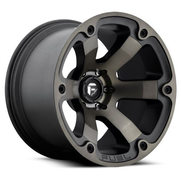 Fuel Offroad Wheels Beast D564 Matte Black Machined w/ Dark Tint 17x9 -12mm Offset 6x139.7 (6x5.5) Fuel Offroad Wheels Beast D564 Matte Black Machined w/ Dark Tint 17x9 -12mm Offset 6x139.7 (6x5.5)