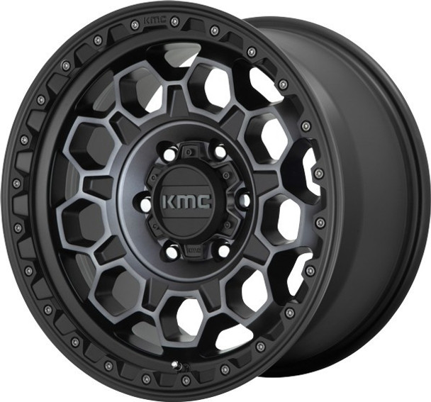 KMC Wheels Trek KM545 Satin Black w/ Gray Tint 17x9 0mm Offset 6x139.7 (6x5.5) KMC Wheels Trek KM545 Satin Black w/ Gray Tint 17x9 0mm Offset 6x139.7 (6x5.5)