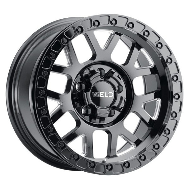 WELD Offroad Wheels Cinch W105 Gloss Black Milled 17x9 -12mm Offset 6x135,6x139.7 (6x5.5) WELD Offroad Wheels Cinch W105 Gloss Black Milled 17x9 -12mm Offset 6x135,6x139.7 (6x5.5)