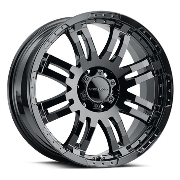 Vision Wheels Warrior 375 Gloss Black 16x8 0mm Offset 6x139.7 (6x5.5) Vision Wheels Warrior 375 Gloss Black 16x8 0mm Offset 6x139.7 (6x5.5)