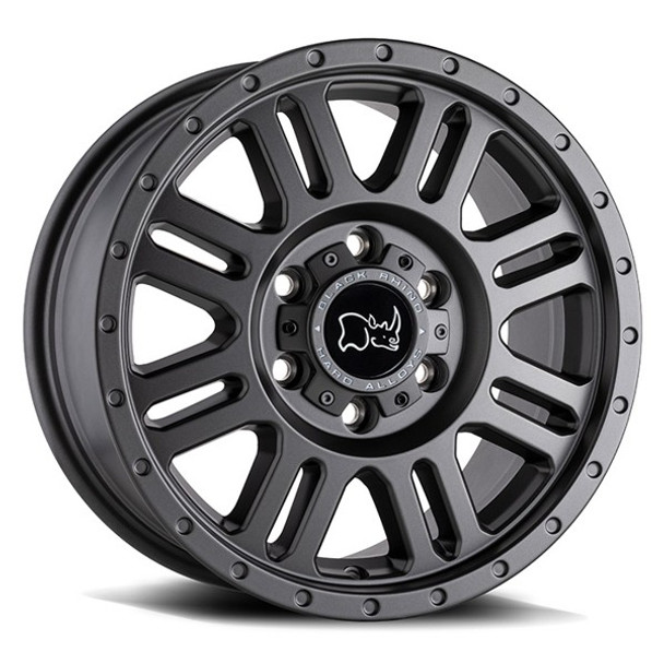 Black Rhino Wheels Yellowstone Matte Gunmetal 16x8 45mm Offset 5x160 Black Rhino Wheels Yellowstone Matte Gunmetal 16x8 45mm Offset 5x160
