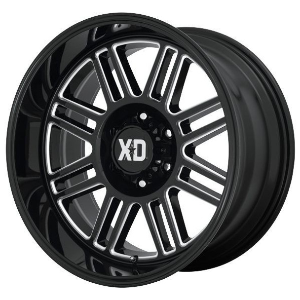 XD Series Wheels Cage XD850 Gloss Black Milled 20x10 -18mm Offset 5x127 (5x5) | Fits Jeep Wrangler 07-Present and Jeep Gladiator XD Series Wheels Cage XD850 Gloss Black Milled 20x10 -18mm Offset 5x127 (5x5) | Fits Jeep Wrangler 07-Present and Jeep Gladiator