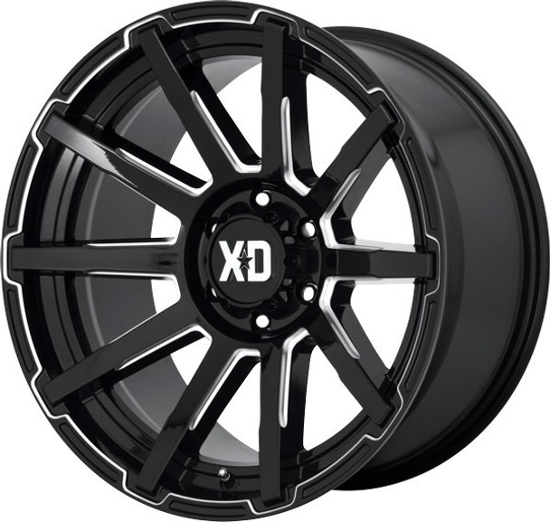 XD Series Wheels Outbreak XD847 Gloss Black Milled 22x10 -18mm Offset 5x127 (5x5) | Fits Jeep Wrangler 07-Present and Jeep Gladiator XD Series Wheels Outbreak XD847 Gloss Black Milled 22x10 -18mm Offset 5x127 (5x5) | Fits Jeep Wrangler 07-Present and Jeep Gladiator