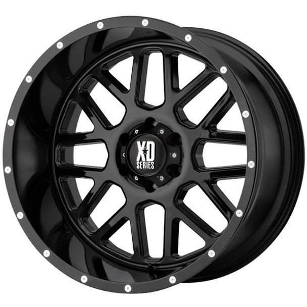 XD Series Wheels Grenade XD820 Gloss Black 20x9 0mm Offset 5x127 (5x5) | Fits Jeep Wrangler 07-Present and Jeep Gladiator XD Series Wheels Grenade XD820 Gloss Black 20x9 0mm Offset 5x127 (5x5) | Fits Jeep Wrangler 07-Present and Jeep Gladiator