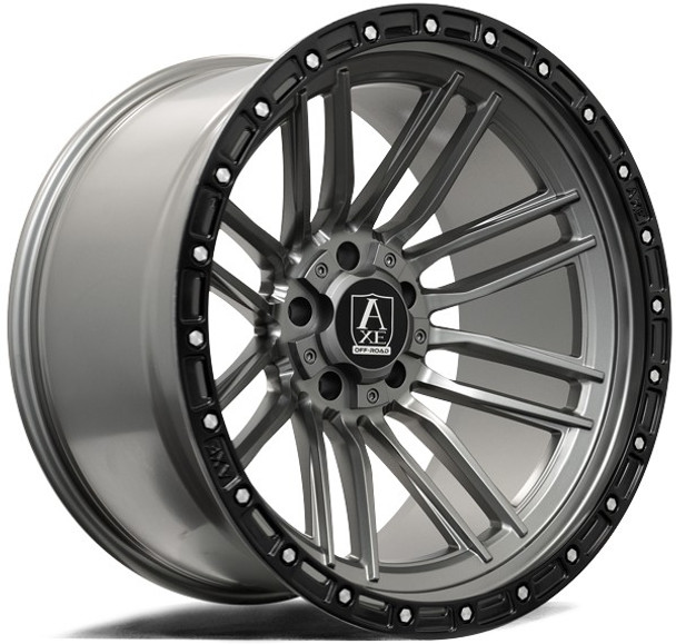 AXE Offroad Wheels Icarus Grey with Black Lip 20x10 -19mm Offset 8x165.1 (8x6.5) AXE Offroad Wheels Icarus Grey with Black Lip 20x10 -19mm Offset 8x165.1 (8x6.5)