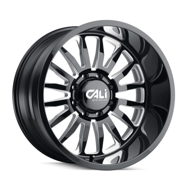 Cali Offroad Wheels Summit 9110 Gloss Black Milled 24x14 -76mm Offset 5x127 (5x5) | Fits Jeep Wrangler 07-Present and Jeep Gladiator Cali Offroad Wheels Summit 9110 Gloss Black Milled 24x14 -76mm Offset 5x127 (5x5) | Fits Jeep Wrangler 07-Present and Jeep Gladiator