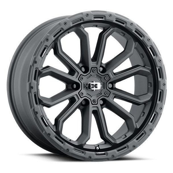 Vision Wheels Korupt 405 Satin Black 17x9 12mm Offset 5x127 (5x5) | Fits Jeep Wrangler 07-Present and Jeep Gladiator Vision Wheels Korupt 405 Satin Black 17x9 12mm Offset 5x127 (5x5) | Fits Jeep Wrangler 07-Present and Jeep Gladiator