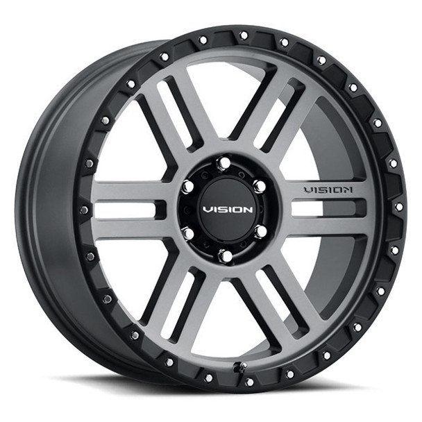 Vision Wheels Manx 2 354 Satin Grey 18x9 12mm Offset 5x127 (5x5) | Fits Jeep Wrangler 07-Present and Jeep Gladiator Vision Wheels Manx 2 354 Satin Grey 18x9 12mm Offset 5x127 (5x5) | Fits Jeep Wrangler 07-Present and Jeep Gladiator