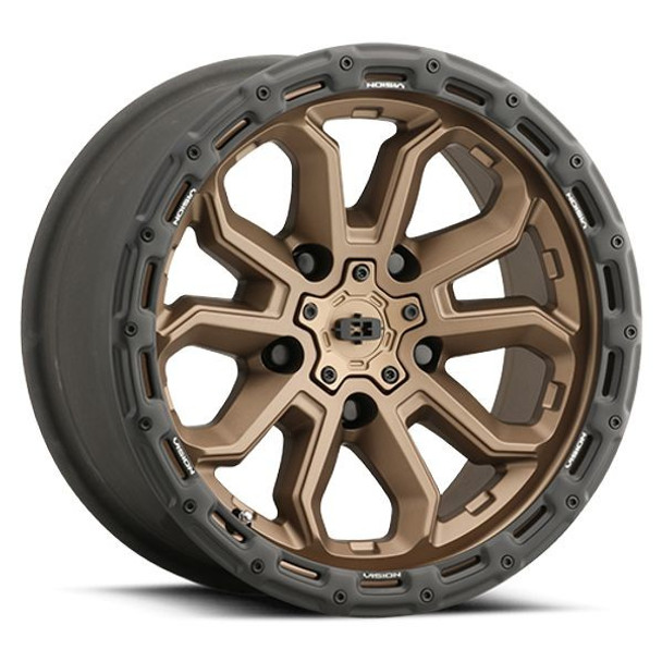 Vision Wheels Korupt 405 Satin Bronze 18x9 -12mm Offset 5x127 (5x5) | Fits Jeep Wrangler 07-Present and Jeep Gladiator Vision Wheels Korupt 405 Satin Bronze 18x9 -12mm Offset 5x127 (5x5) | Fits Jeep Wrangler 07-Present and Jeep Gladiator