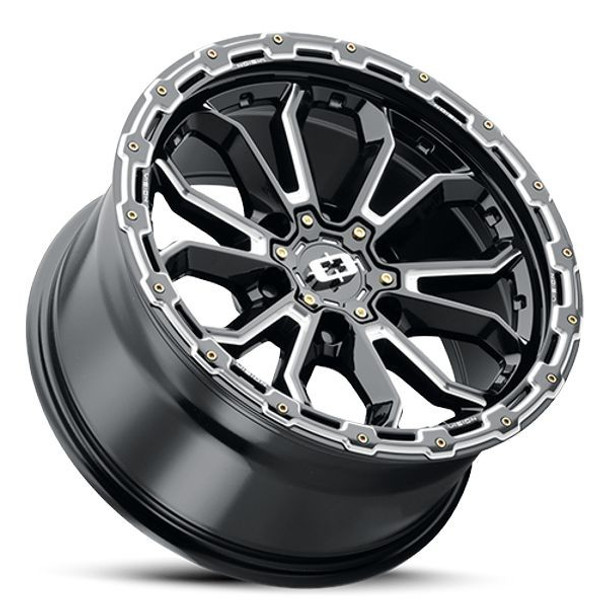 Vision Wheels Korupt 405 Gloss Black Milled 20x10 -25mm Offset 5x127 (5x5) | Fits Jeep Wrangler 07-Present and Jeep Gladiator Vision Wheels Korupt 405 Gloss Black Milled 20x10 -25mm Offset 5x127 (5x5) | Fits Jeep Wrangler 07-Present and Jeep Gladiator