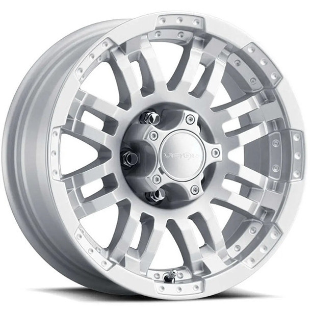 Vision Wheels Warrior 375 Silver 18x8.5 18mm Offset 6x139.7 (6x5.5) Vision Wheels Warrior 375 Silver 18x8.5 18mm Offset 6x139.7 (6x5.5)