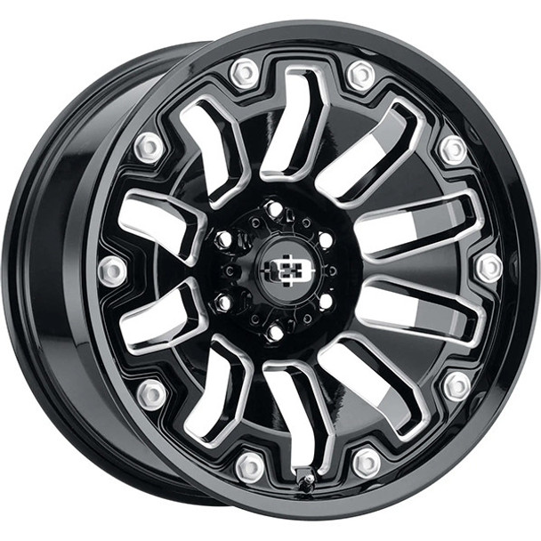Vision Wheels Armor 362 Gloss Black Milled Spoke 18x9 -12mm Offset 5x127 (5x5) | Fits Jeep Wrangler 07-Present and Jeep Gladiator Vision Wheels Armor 362 Gloss Black Milled Spoke 18x9 -12mm Offset 5x127 (5x5) | Fits Jeep Wrangler 07-Present and Jeep Gladiator