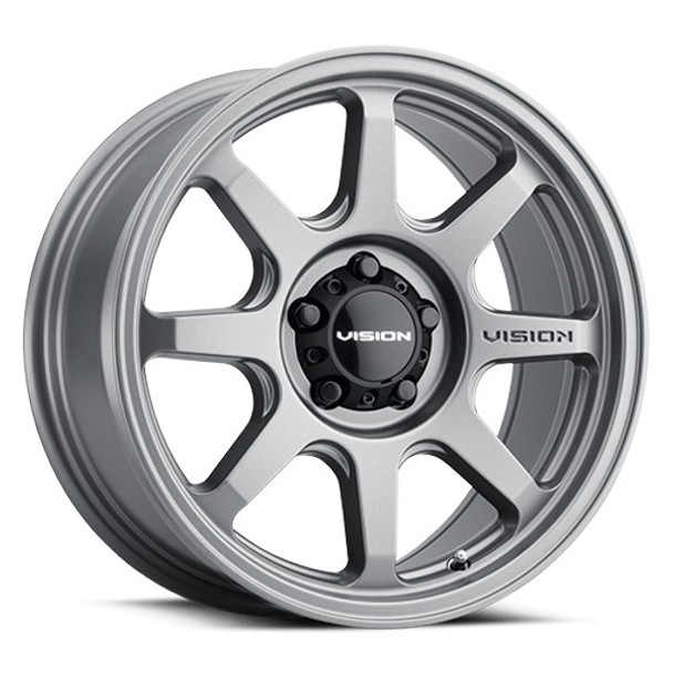 Vision Wheels Flow 351 Satin Grey 16x8 0mm Offset 5x127 (5x5) | Fits Jeep Wrangler 07-Present and Jeep Gladiator Vision Wheels Flow 351 Satin Grey 16x8 0mm Offset 5x127 (5x5) | Fits Jeep Wrangler 07-Present and Jeep Gladiator