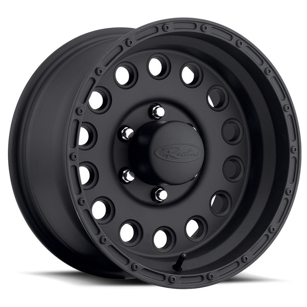 Raceline Wheels Rockcrusher 887B Satin Black 17x9 0mm Offset 5x127 (5x5) | Fits Jeep Wrangler 07-Present and Jeep Gladiator Raceline Wheels Rockcrusher 887B Satin Black 17x9 0mm Offset 5x127 (5x5) | Fits Jeep Wrangler 07-Present and Jeep Gladiator