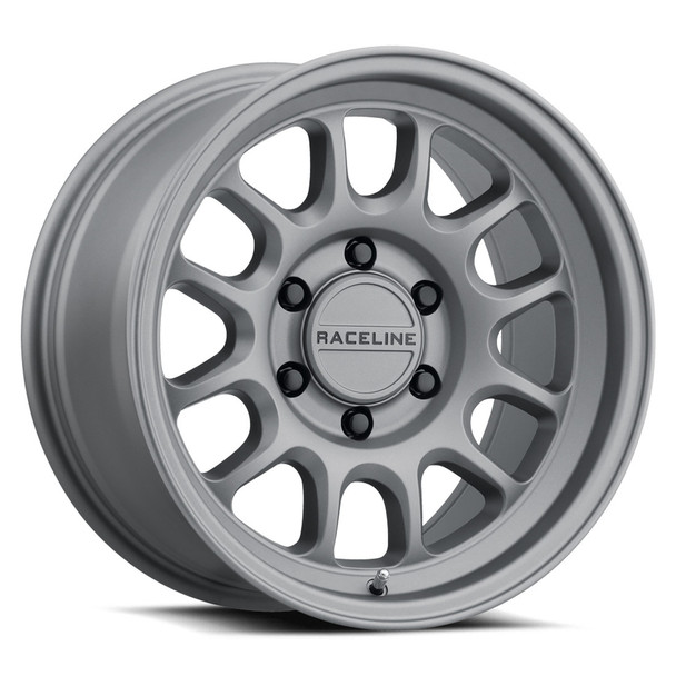 Raceline Wheels Rogue 958T Matte Titanium 17x9 -12mm Offset 5x127 (5x5) | Fits Jeep Wrangler 07-Present and Jeep Gladiator Raceline Wheels Rogue 958T Matte Titanium 17x9 -12mm Offset 5x127 (5x5) | Fits Jeep Wrangler 07-Present and Jeep Gladiator
