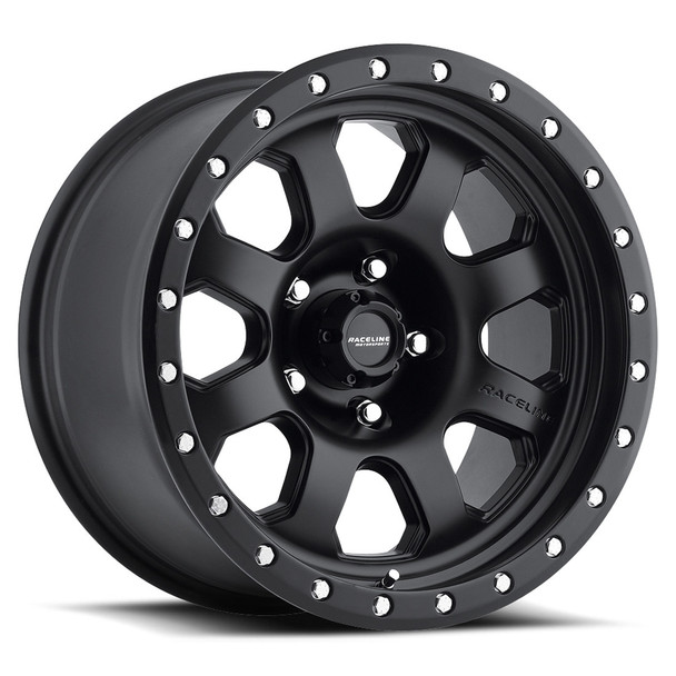Raceline Wheels Avenger 929B Satin Black 17x9 -12mm Offset 5x127 (5x5) | Fits Jeep Wrangler 07-Present and Jeep Gladiator Raceline Wheels Avenger 929B Satin Black 17x9 -12mm Offset 5x127 (5x5) | Fits Jeep Wrangler 07-Present and Jeep Gladiator