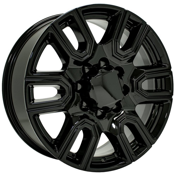 OE Wheels CV96A GMC Sierra Gloss Black 20x8.5 12mm Offset 8x165.1 (8x6.5)