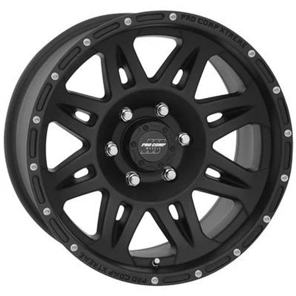 Pro Comp Wheels Torq PA05 Flat Black 17x9 -6mm Offset 5x127 (5x5) | Fits Jeep Wrangler 07-Present and Jeep Gladiator