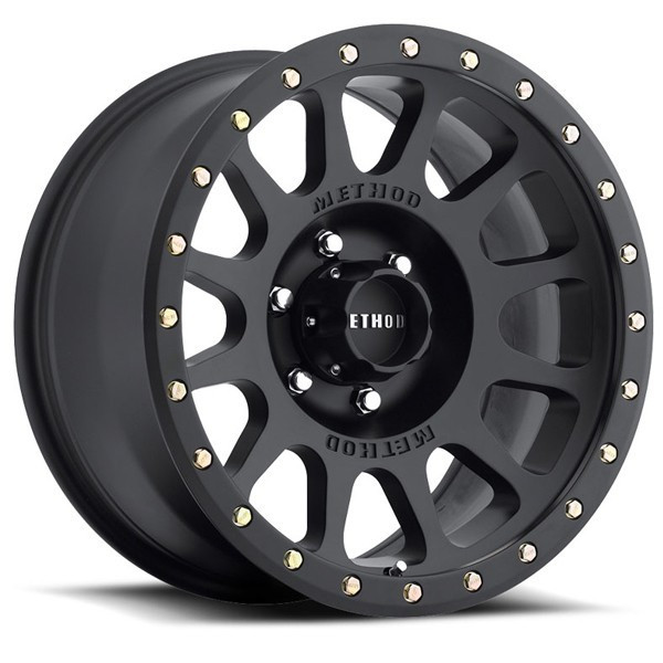 Method Wheels NV MR305 Matte Black 17x8.5 0mm Offset 5x127 (5x5) | Fits Jeep Wrangler 07-Present and Jeep Gladiator