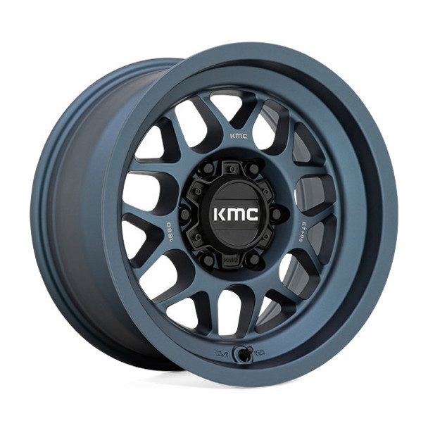 KMC Wheels Terra KM725 Metallic Blue 18x8.5 0mm Offset 5x127 (5x5) | Fits Jeep Wrangler 07-Present and Jeep Gladiator KMC Wheels Terra KM725 Metallic Blue 18x8.5 0mm Offset 5x127 (5x5) | Fits Jeep Wrangler 07-Present and Jeep Gladiator