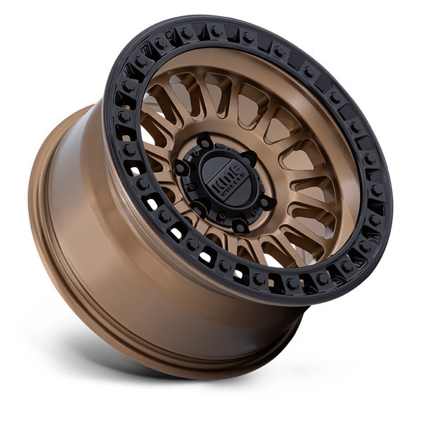 KMC Wheels IMS KM552 Matte Bronze with Gloss Black Lip 18x9 0mm Offset 5x127 (5x5) | Fits Jeep Wrangler 07-Present and Jeep Gladiator