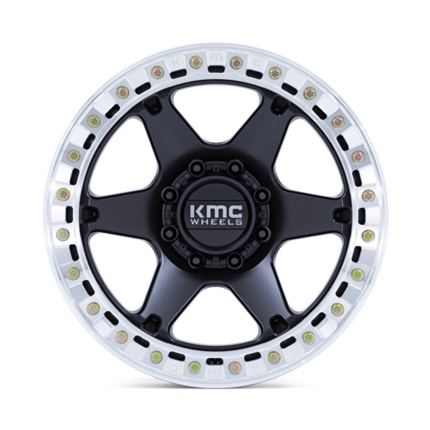 KMC Wheels VI Beadlock KM238 Satin Black with Machined Ring 17x9 -38mm Offset 5x127 (5x5) | Fits Jeep Wrangler 07-Present and Jeep Gladiator KMC Wheels VI Beadlock KM238 Satin Black with Machined Ring 17x9 -38mm Offset 5x127 (5x5) | Fits Jeep Wrangler 07-Present and Jeep Gladiator