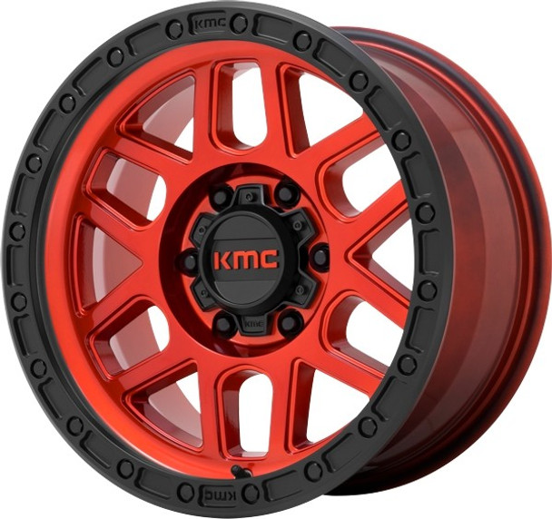 KMC Wheels Mesa KM544 Candy Red with Black Lip 17x9 -12mm Offset 5x127 (5x5) | Fits Jeep Wrangler 07-Present and Jeep Gladiator KMC Wheels Mesa KM544 Candy Red with Black Lip 17x9 -12mm Offset 5x127 (5x5) | Fits Jeep Wrangler 07-Present and Jeep Gladiator
