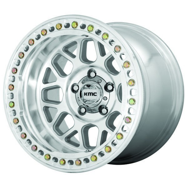 KMC Wheels Grenade Crawl KM235 Machined Beadlock 18x9 10mm Offset 5x127 (5x5) | Fits Jeep Wrangler 07-Present and Jeep Gladiator KMC Wheels Grenade Crawl KM235 Machined Beadlock 18x9 10mm Offset 5x127 (5x5) | Fits Jeep Wrangler 07-Present and Jeep Gladiator