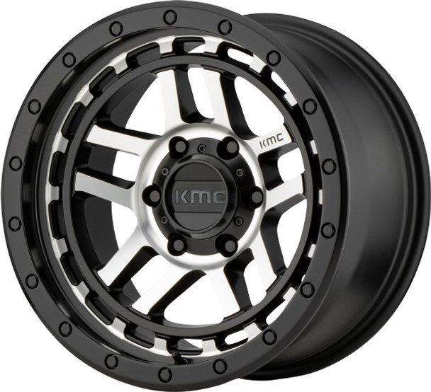 KMC Wheels Recon KM540 Satin Black Machined 18x8.5 0mm Offset 5x127 (5x5) | Fits Jeep Wrangler 07-Present and Jeep Gladiator KMC Wheels Recon KM540 Satin Black Machined 18x8.5 0mm Offset 5x127 (5x5) | Fits Jeep Wrangler 07-Present and Jeep Gladiator