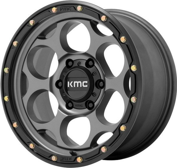 KMC Wheels Dirty Harry KM541 Satin Gray with Black Lip 17x9 -12mm Offset 5x127 (5x5) | Fits Jeep Wrangler 07-Present and Jeep Gladiator KMC Wheels Dirty Harry KM541 Satin Gray with Black Lip 17x9 -12mm Offset 5x127 (5x5) | Fits Jeep Wrangler 07-Present and Jeep Gladiator