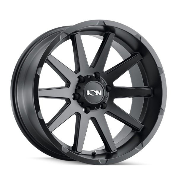 ION Alloy Wheels 143 Matte Black 20x10 -19mm Offset 8x170