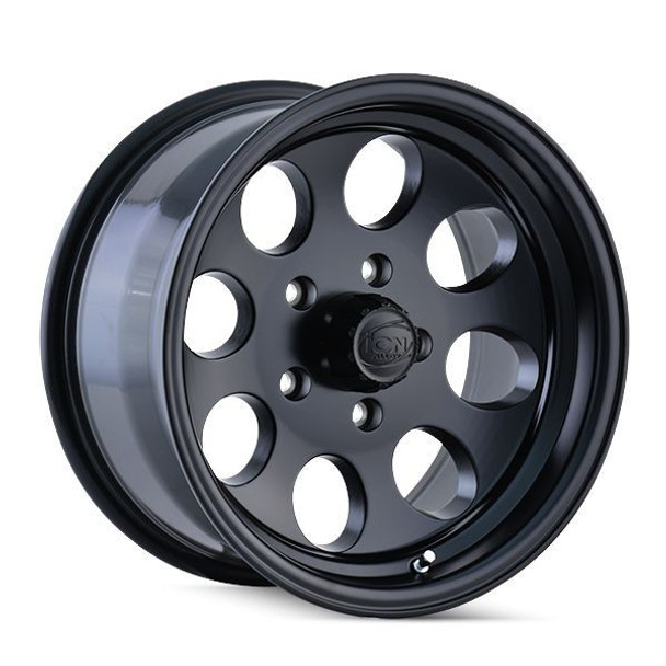 ION Alloy Wheels 171 Matte Black 17x9 0mm Offset 5x127 (5x5) | Fits Jeep Wrangler 07-Present and Jeep Gladiator