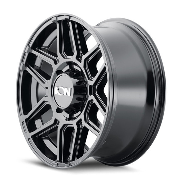 ION Alloy Wheels 146 Gloss Black 17x9 0mm Offset 5x127 (5x5) | Fits Jeep Wrangler 07-Present and Jeep Gladiator
