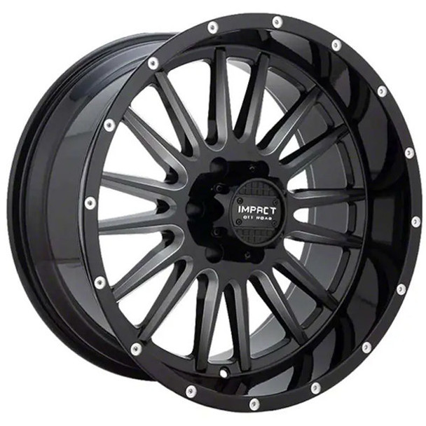 Impact Offroad Wheels 833 Gloss Black Milled 17x9 -12mm Offset 6x135 Impact Offroad Wheels 833 Gloss Black Milled 17x9 -12mm Offset 6x135