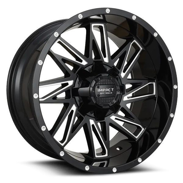 Impact Offroad Wheels 814 Gloss Black Milled 18x9 0mm Offset 5x139.7 (5x5.5),5x127 (5x5) | Fits Jeep Wrangler 07-Present and Jeep Gladiator Impact Offroad Wheels 814 Gloss Black Milled 18x9 0mm Offset 5x139.7 (5x5.5),5x127 (5x5) | Fits Jeep Wrangler 07-Present and Jeep Gladiator