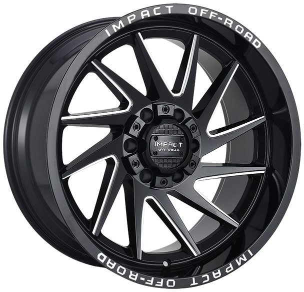 Impact Offroad Wheels 824 Gloss Black Milled 20x10 -12mm Offset 5x127 (5x5),5x139.7 (5x5.5) | Fits Jeep Wrangler 07-Present and Jeep Gladiator Impact Offroad Wheels 824 Gloss Black Milled 20x10 -12mm Offset 5x127 (5x5),5x139.7 (5x5.5) | Fits Jeep Wrangler 07-Present and Jeep Gladiator