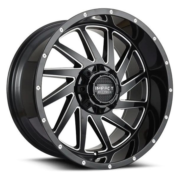Impact Offroad Wheels 811 Gloss Black Milled 20x10 -12mm Offset 5x127 (5x5),5x139.7 (5x5.5) | Fits Jeep Wrangler 07-Present and Jeep Gladiator Impact Offroad Wheels 811 Gloss Black Milled 20x10 -12mm Offset 5x127 (5x5),5x139.7 (5x5.5) | Fits Jeep Wrangler 07-Present and Jeep Gladiator