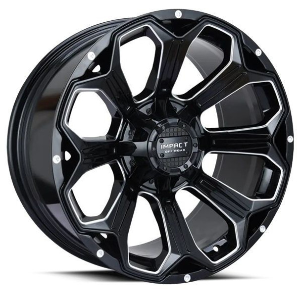 Impact Offroad Wheels 817 Gloss Black Milled 20x10 -12mm Offset 5x127 (5x5),5x139.7 (5x5.5) | Fits Jeep Wrangler 07-Present and Jeep Gladiator Impact Offroad Wheels 817 Gloss Black Milled 20x10 -12mm Offset 5x127 (5x5),5x139.7 (5x5.5) | Fits Jeep Wrangler 07-Present and Jeep Gladiator