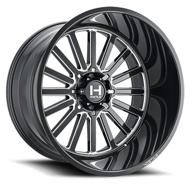 Hostile Wheels Titan H127 Blade Cut 20x12 -44mm Offset 5x127 (5x5) | Fits Jeep Wrangler 07-Present and Jeep Gladiator Hostile Wheels Titan H127 Blade Cut 20x12 -44mm Offset 5x127 (5x5) | Fits Jeep Wrangler 07-Present and Jeep Gladiator
