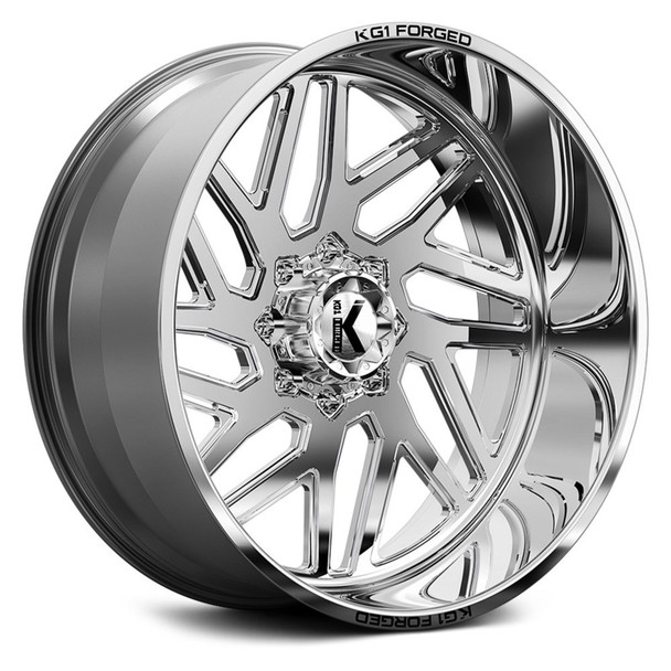KG1 Forged Wheels Yaz KF009 Polished 20x10 -24mm Offset 5x127 (5x5) | Fits Jeep Wrangler 07-Present and Jeep Gladiator