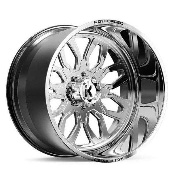 KG1 Forged Wheels Gear KF015 Polished 26x14 -76mm Offset 5x127 (5x5) | Fits Jeep Wrangler 07-Present and Jeep Gladiator KG1 Forged Wheels Gear KF015 Polished 26x14 -76mm Offset 5x127 (5x5) | Fits Jeep Wrangler 07-Present and Jeep Gladiator