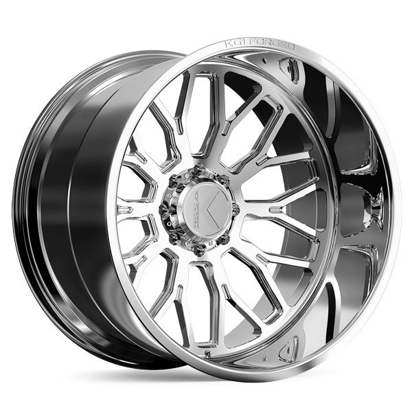 KG1 Forged Wheels Jacked KC019 Polished 26x14 -76mm Offset 5x127 (5x5) | Fits Jeep Wrangler 07-Present and Jeep Gladiator