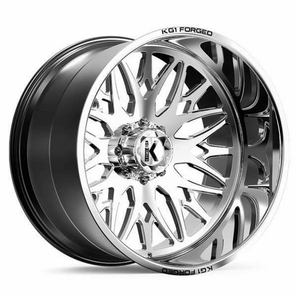 KG1 Forged Wheels Trident KC014 Polished 22x12 -44mm Offset 5x127 (5x5) | Fits Jeep Wrangler 07-Present and Jeep Gladiator KG1 Forged Wheels Trident KC014 Polished 22x12 -44mm Offset 5x127 (5x5) | Fits Jeep Wrangler 07-Present and Jeep Gladiator