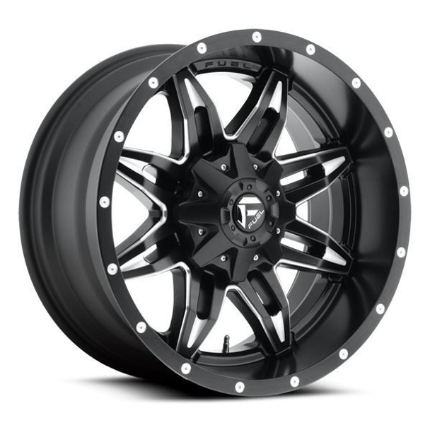 Fuel Offroad Wheels Lethal D567 Matte Black w/ Milled Accents 15x8 -18mm Offset 5x139.7 (5x5.5)