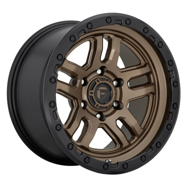 Fuel Offroad Wheels Ammo D702 Matte Bronze with Black Bead Ring 18x9 1mm Offset 5x127 (5x5) | Fits Jeep Wrangler 07-Present and Jeep Gladiator Fuel Offroad Wheels Ammo D702 Matte Bronze with Black Bead Ring 18x9 1mm Offset 5x127 (5x5) | Fits Jeep Wrangler 07-Present and Jeep Gladiator