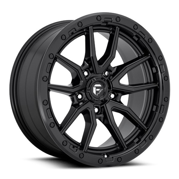 Fuel Offroad Wheels Rebel D679 Matte Black 18x9 1mm Offset 5x127 (5x5) | Fits Jeep Wrangler 07-Present and Jeep Gladiator