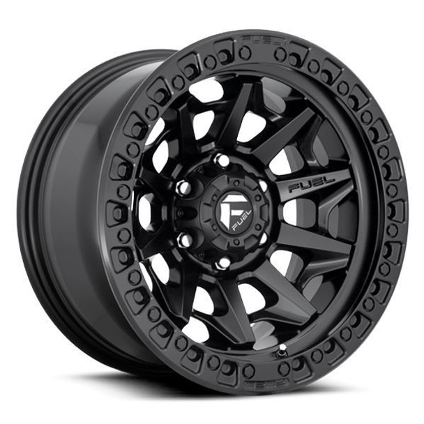 Fuel Offroad Wheels Covert D694 Matte Black 17x9 1mm Offset 5x127 (5x5) | Fits Jeep Wrangler 07-Present and Jeep Gladiator